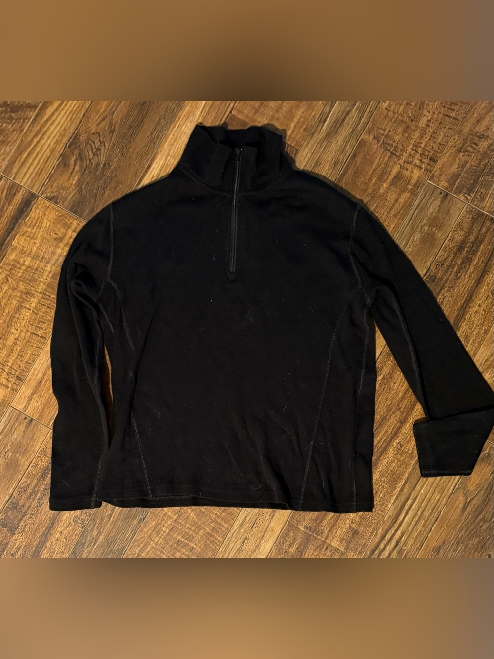 Merino wool turtleneck base layer